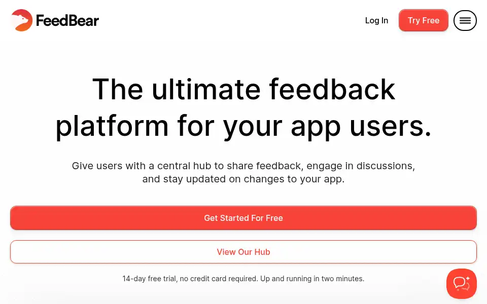 Screenshot of feedbear.com