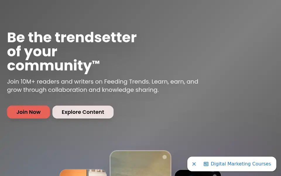 Screenshot of feedingtrends.com