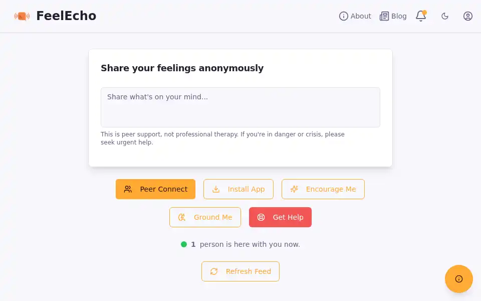 Screenshot of feelecho.com