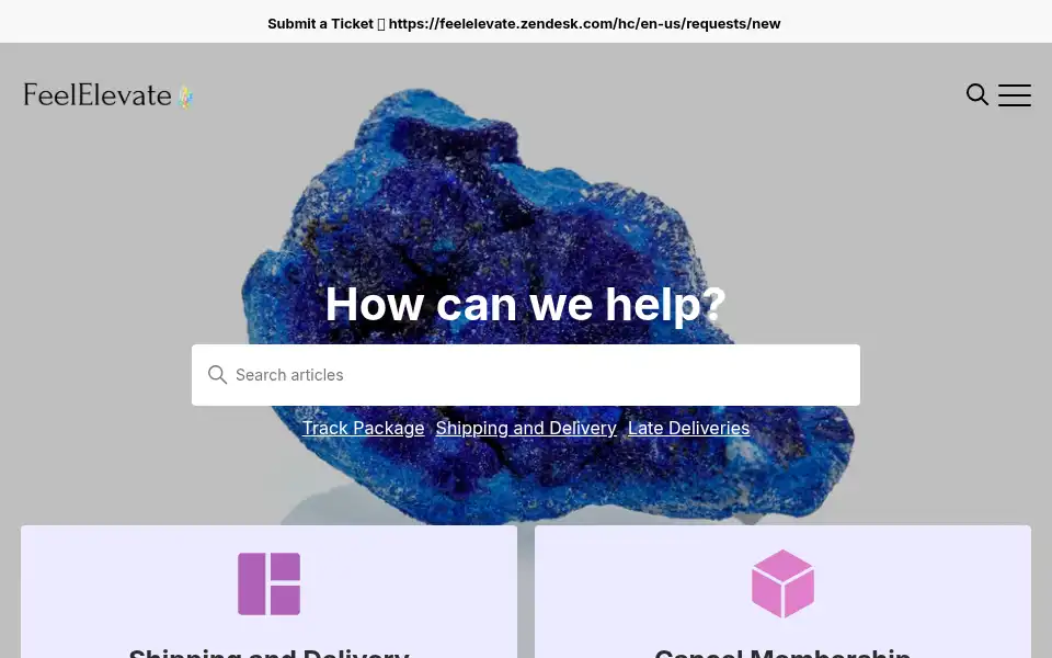 Screenshot of feelelevate.com