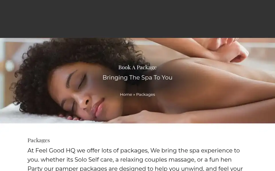 Screenshot of feelgoodhq.co.uk
