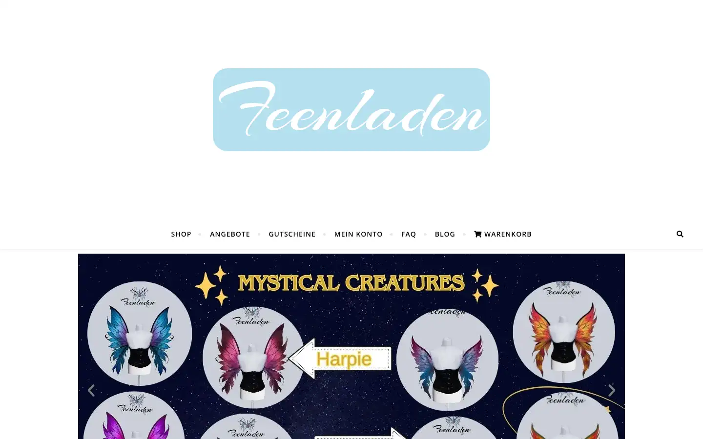 Screenshot of feenladen.de