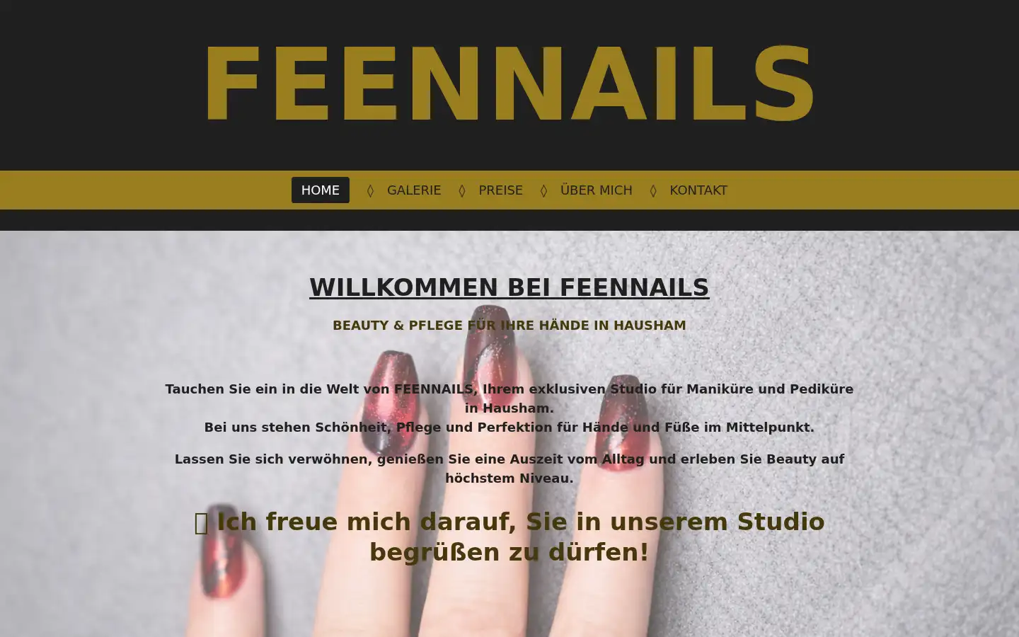 Screenshot of feennails.de