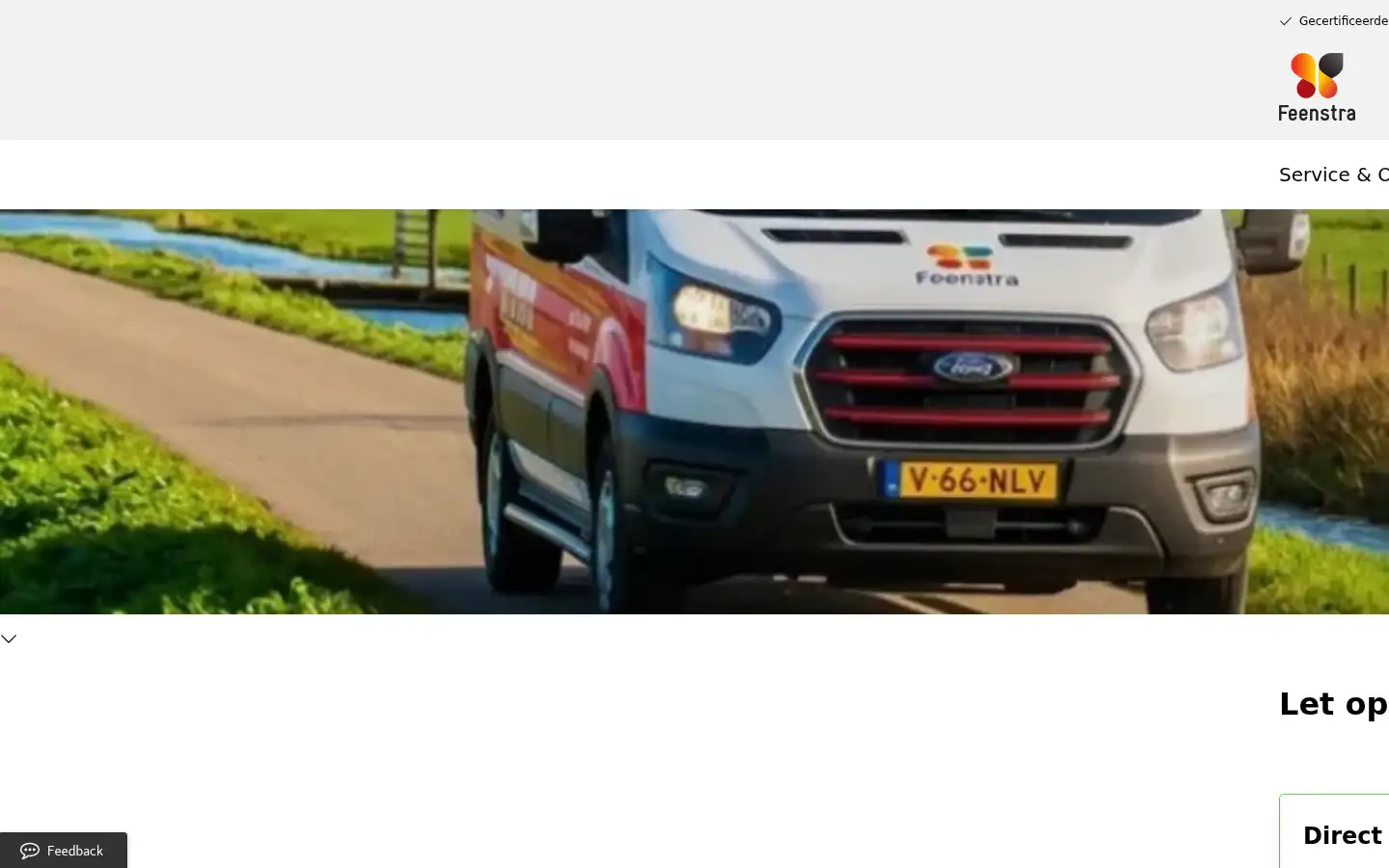 Screenshot of feenstra.com