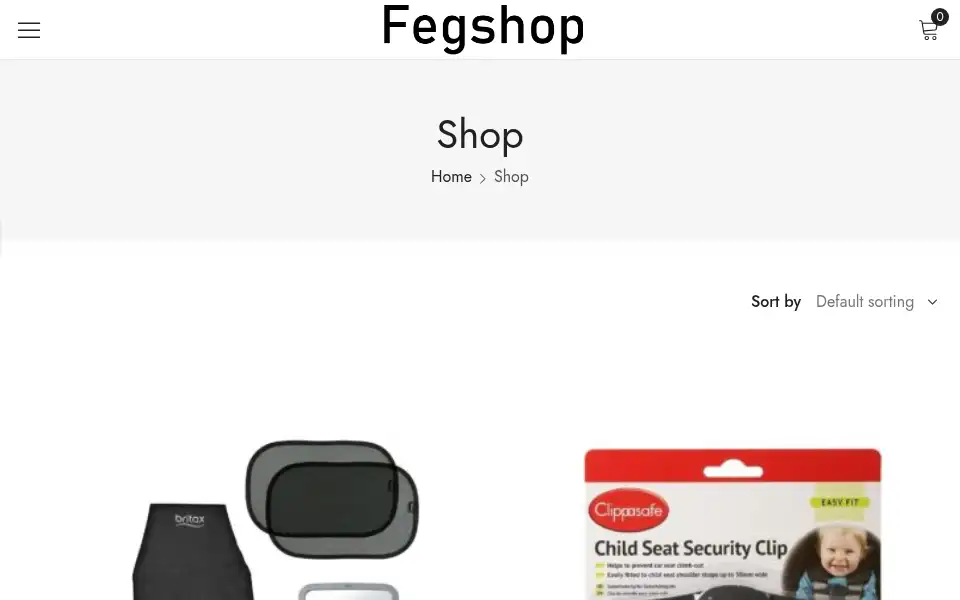 Screenshot of fegshop.com