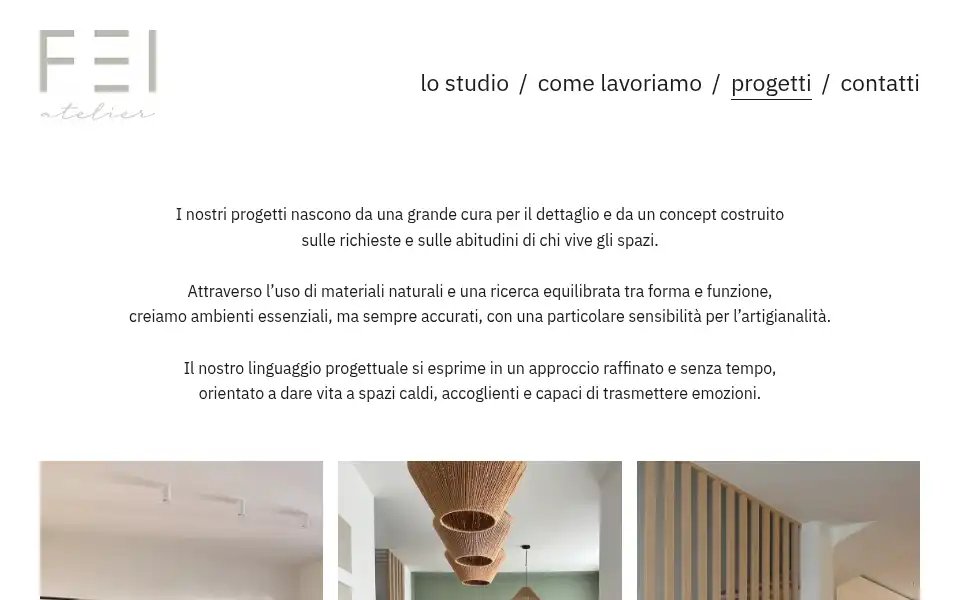 Screenshot of feiatelier.com