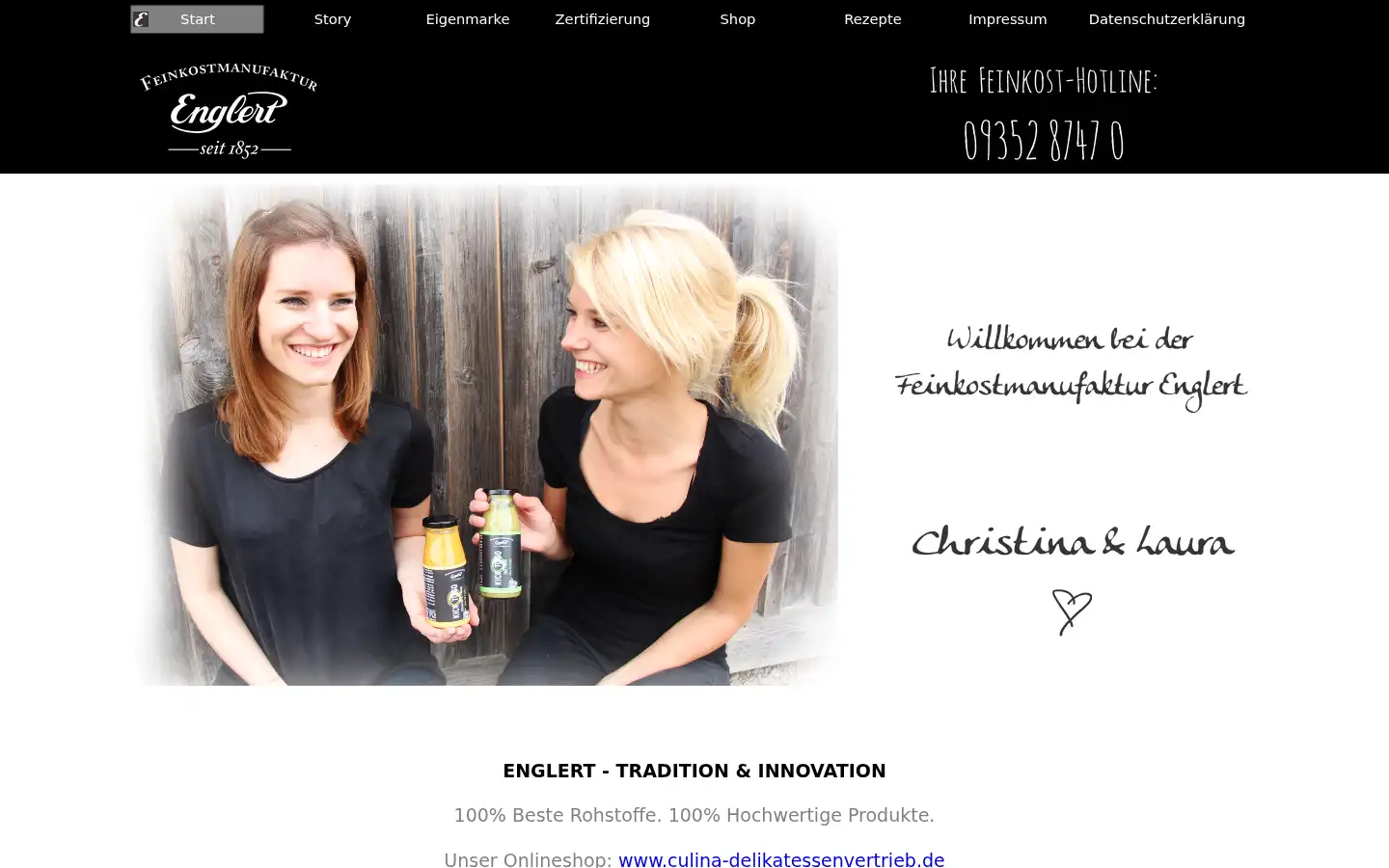 Screenshot of feinkost-englert.de