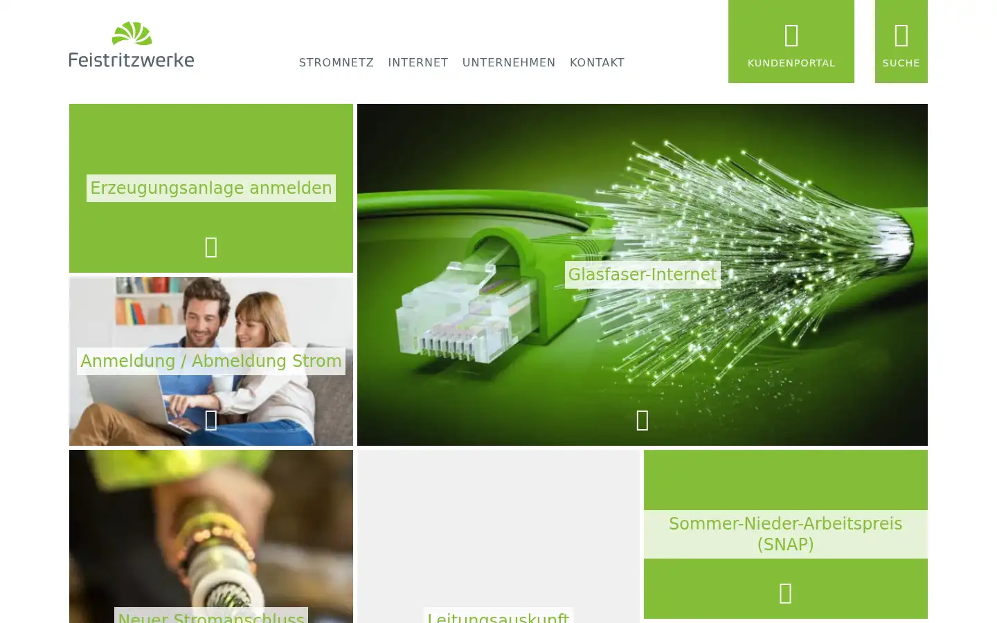 Screenshot of feistritzwerke.at