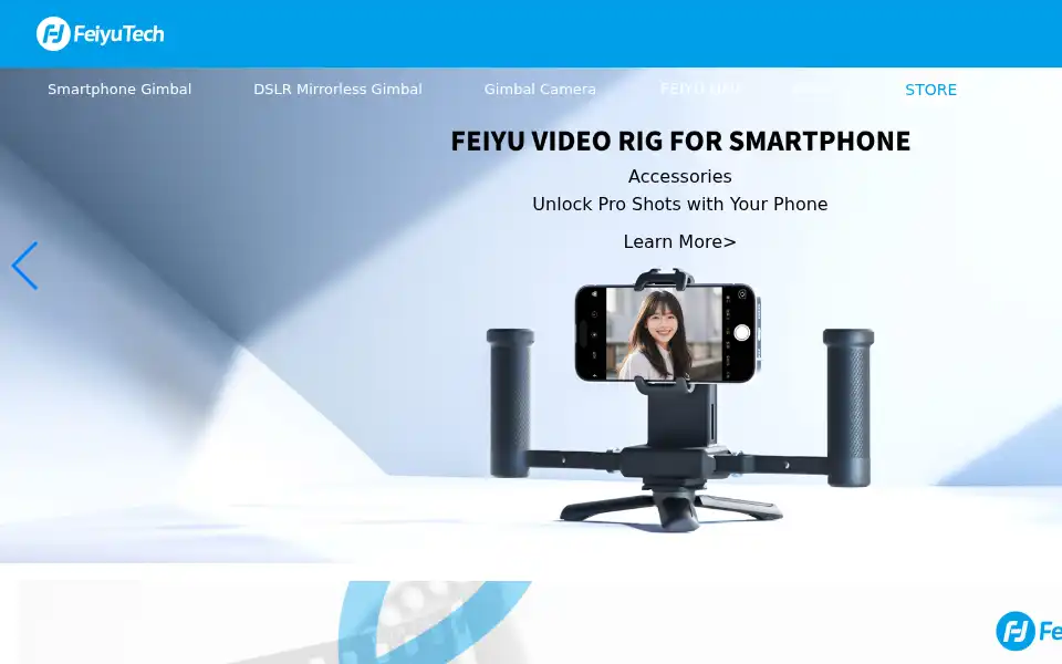 Screenshot of feiyu-tech.com