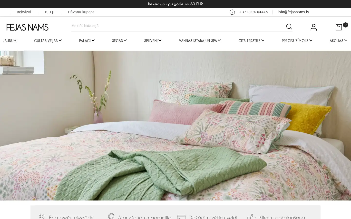 Screenshot of fejasnams.lv