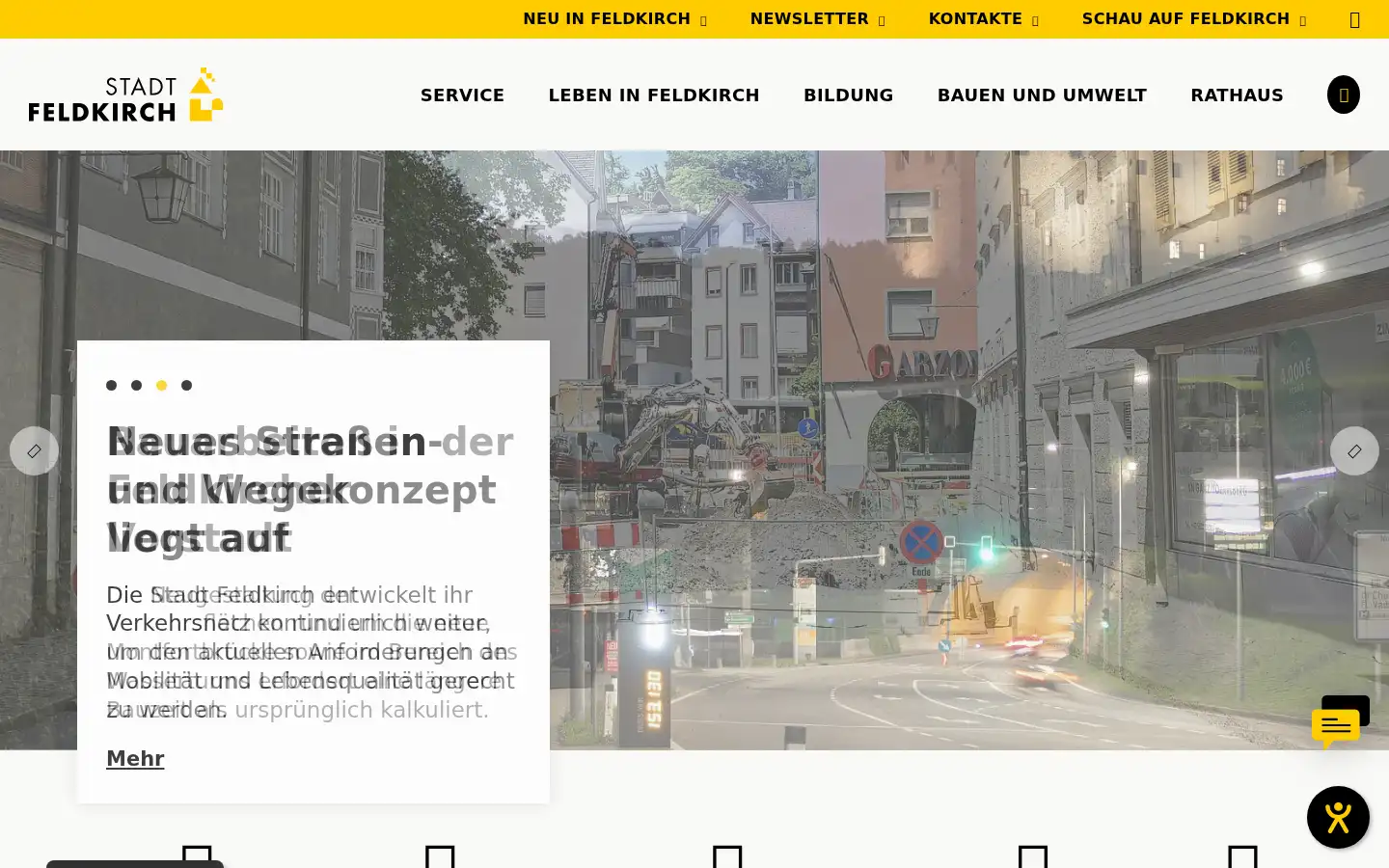 Screenshot of feldkirch.at