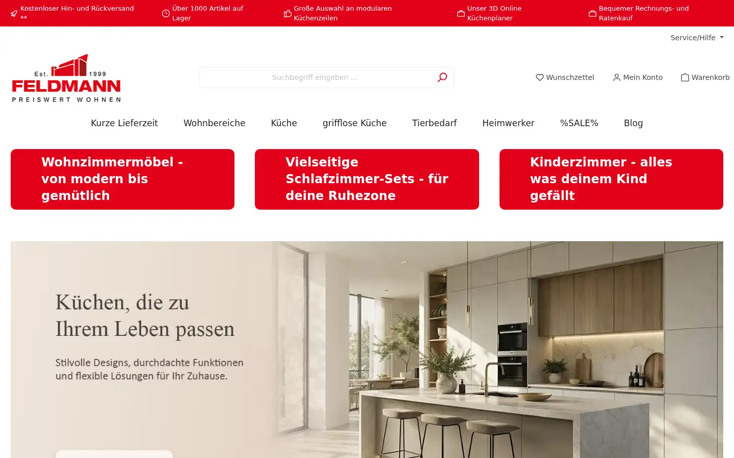 Screenshot of feldmann-wohnen.de