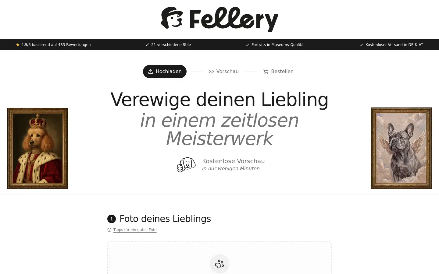 Screenshot of fellery.de