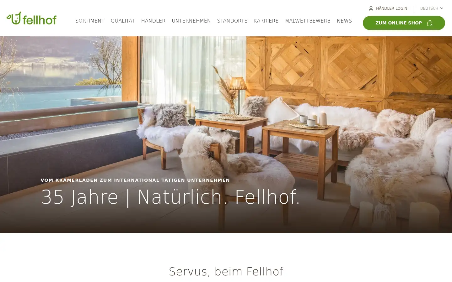 Screenshot of fellhof.com