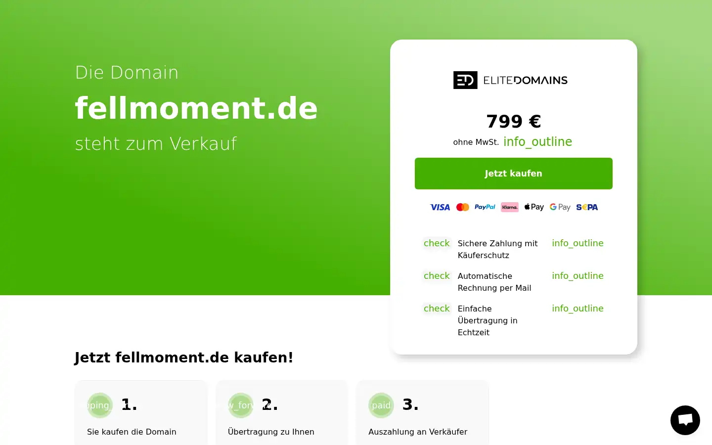 Screenshot of fellmoment.de
