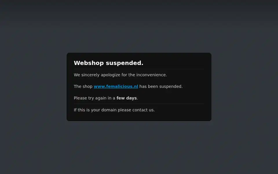 Screenshot of femalicious.nl