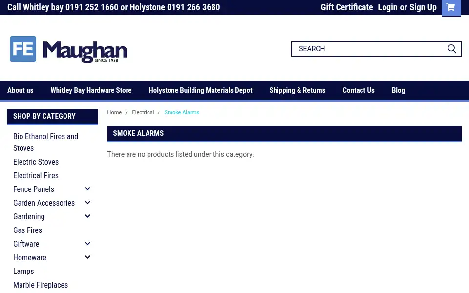 Screenshot of femaughan.co.uk