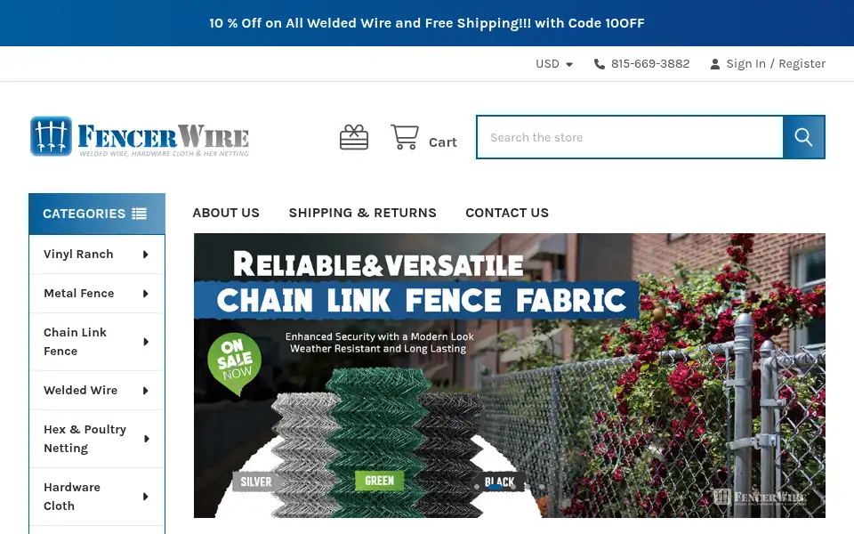Screenshot of fencerwire.com
