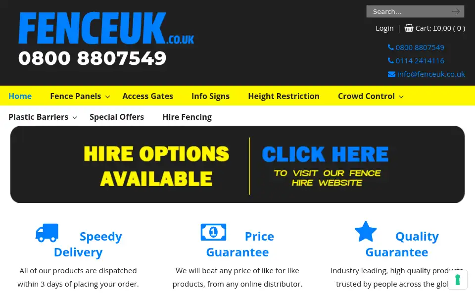 Screenshot of fenceuk.co.uk