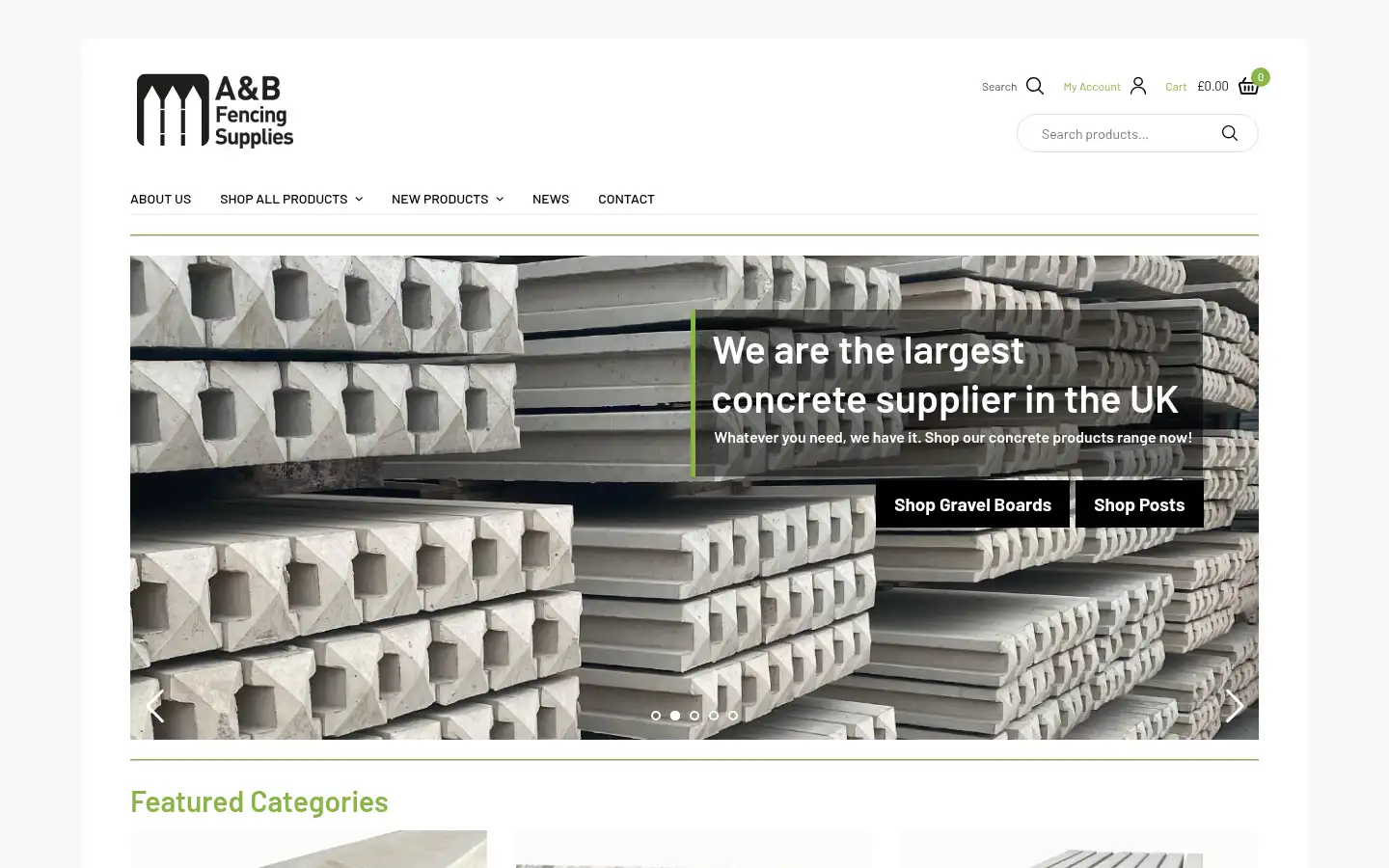 Screenshot of fencingsuppliers.co.uk