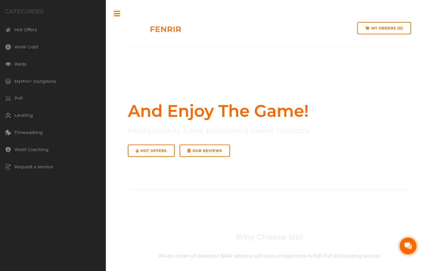 Screenshot of fenrirboost.com