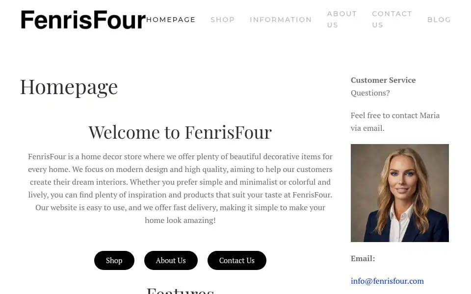 Screenshot of fenrisfour.com