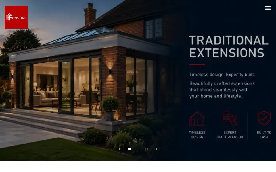 Screenshot of fensurv.co.uk