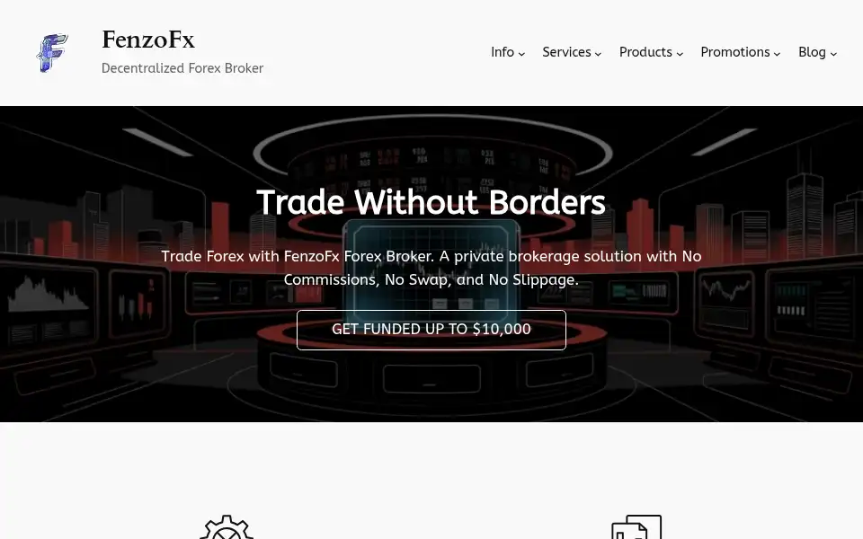 Screenshot of fenzofx.com