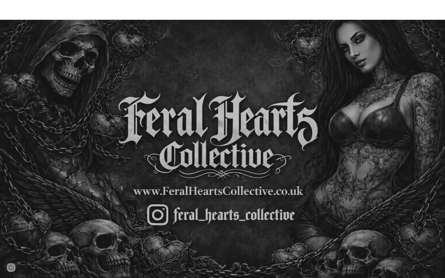 Screenshot of feralheartscollective.co.uk