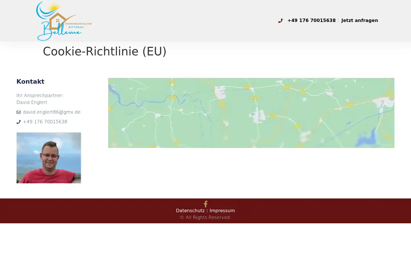 Screenshot of ferienbungalow-bellevue.de