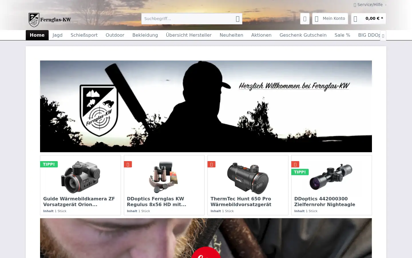 Screenshot of fernglas-kw.de