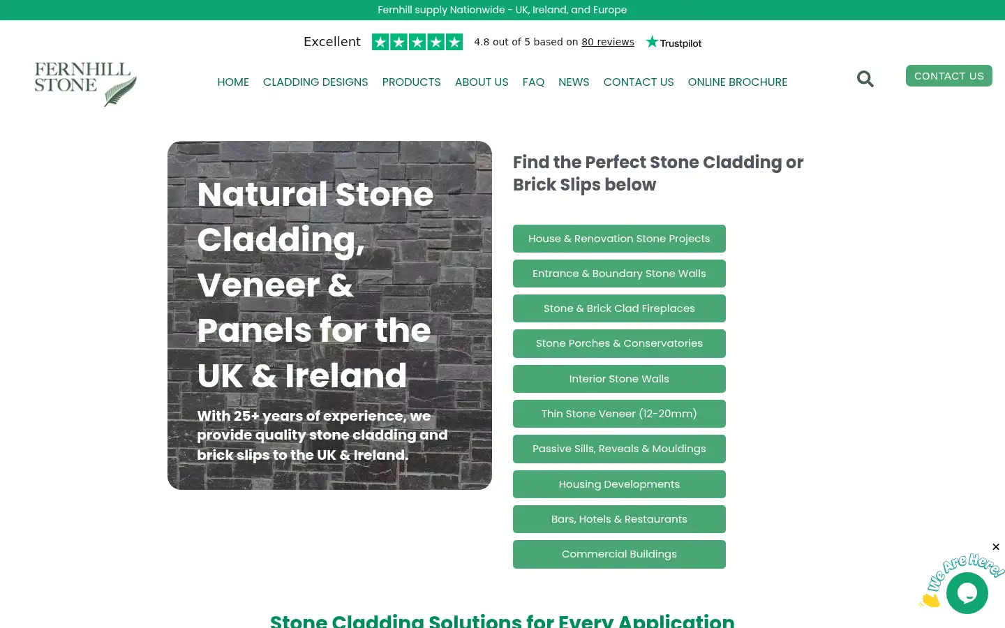 Screenshot of fernhillstone.com
