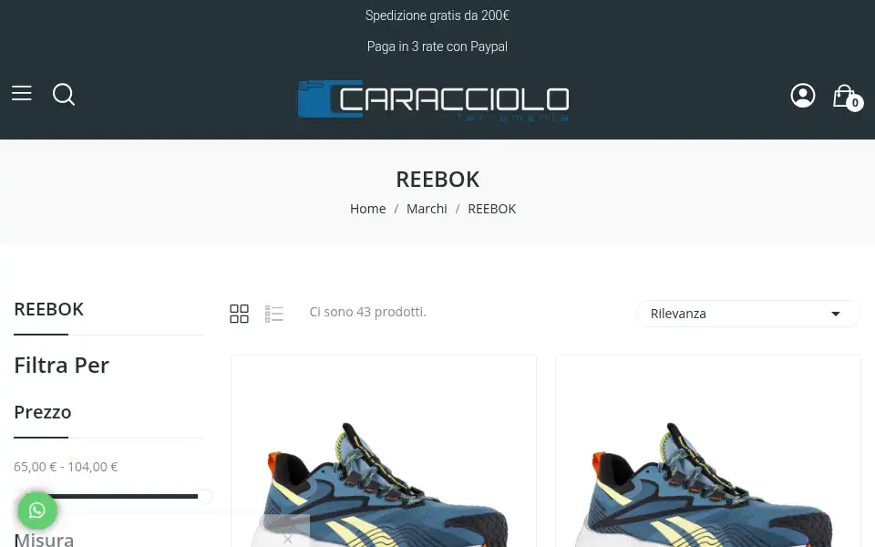 Screenshot of ferramentacaracciolo.it