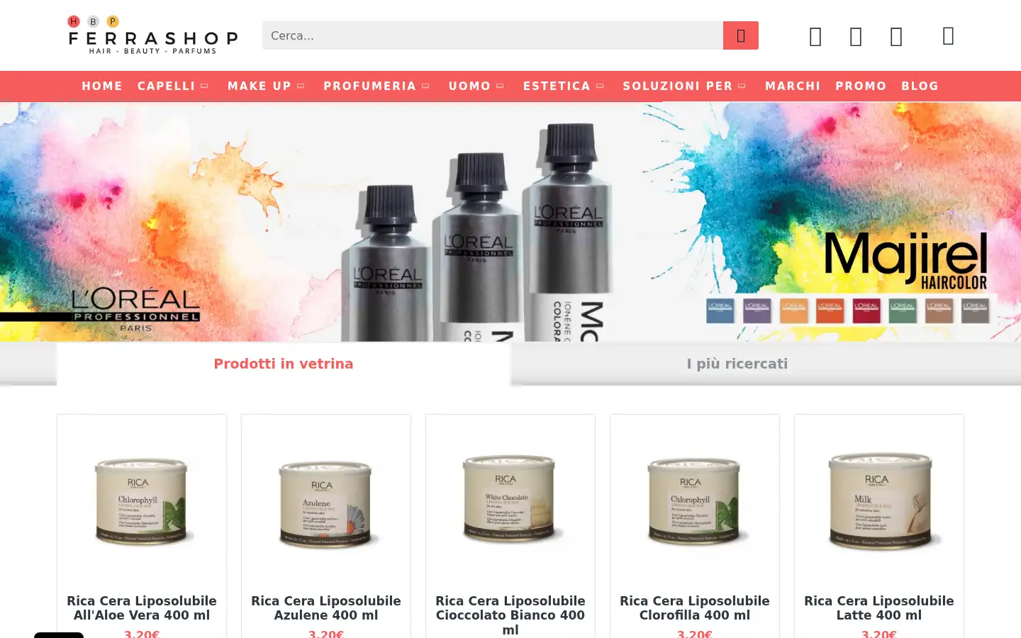 Screenshot of ferrashop.it