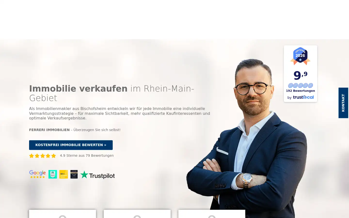 Screenshot of ferreri-immobilien.de
