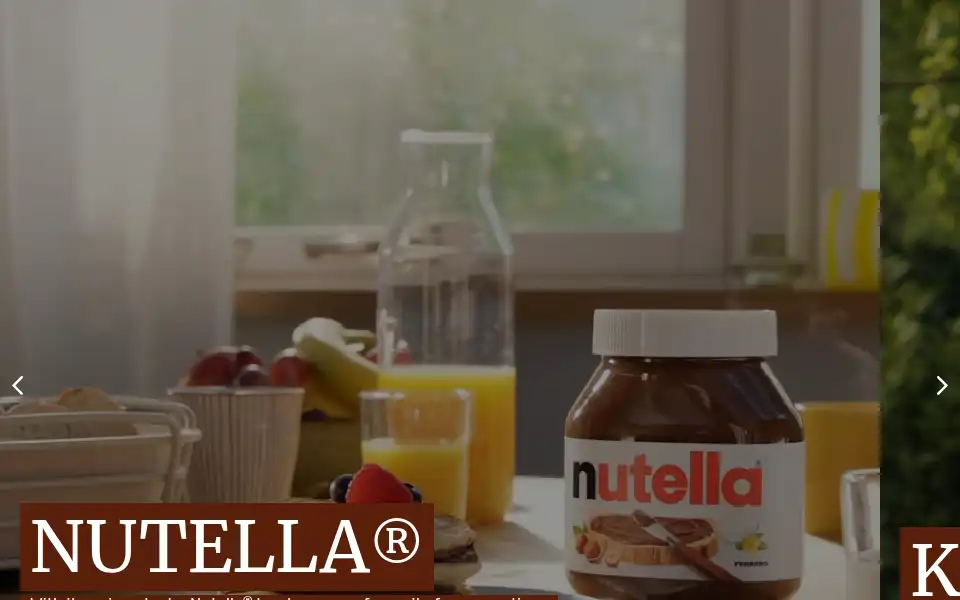 Screenshot of ferrero.co.uk