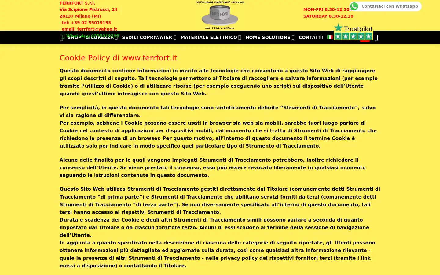 Screenshot of ferrfort.it