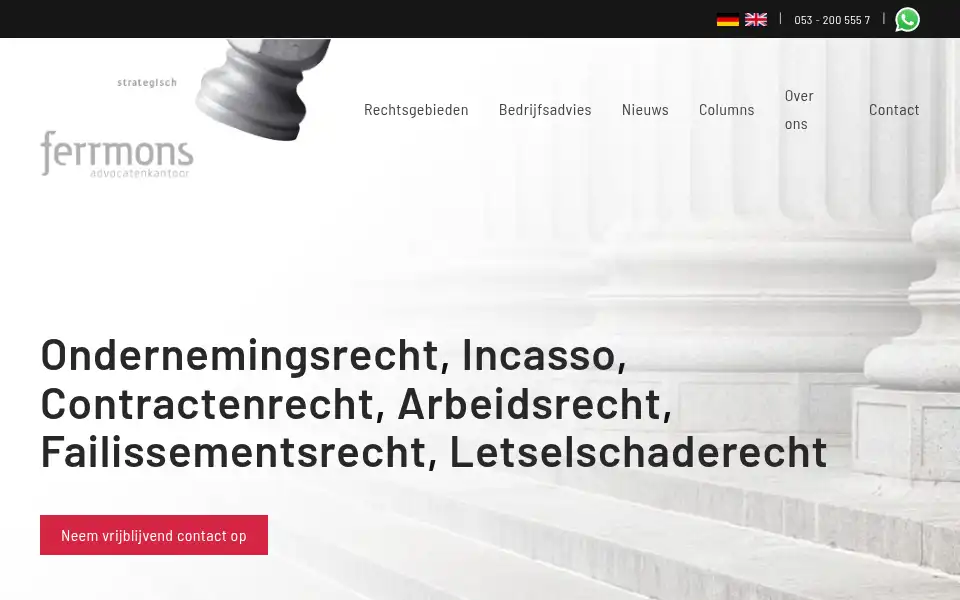Screenshot of ferrmons.nl