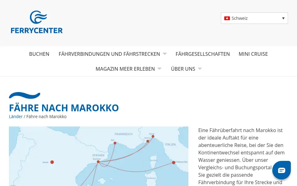 Screenshot of ferrycenter.ch