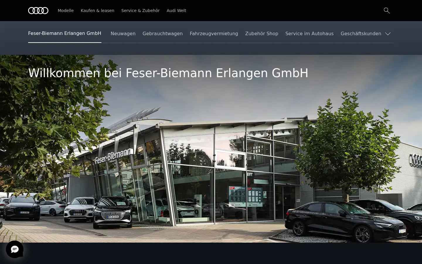Screenshot of feser-biemann-erlangen.audi