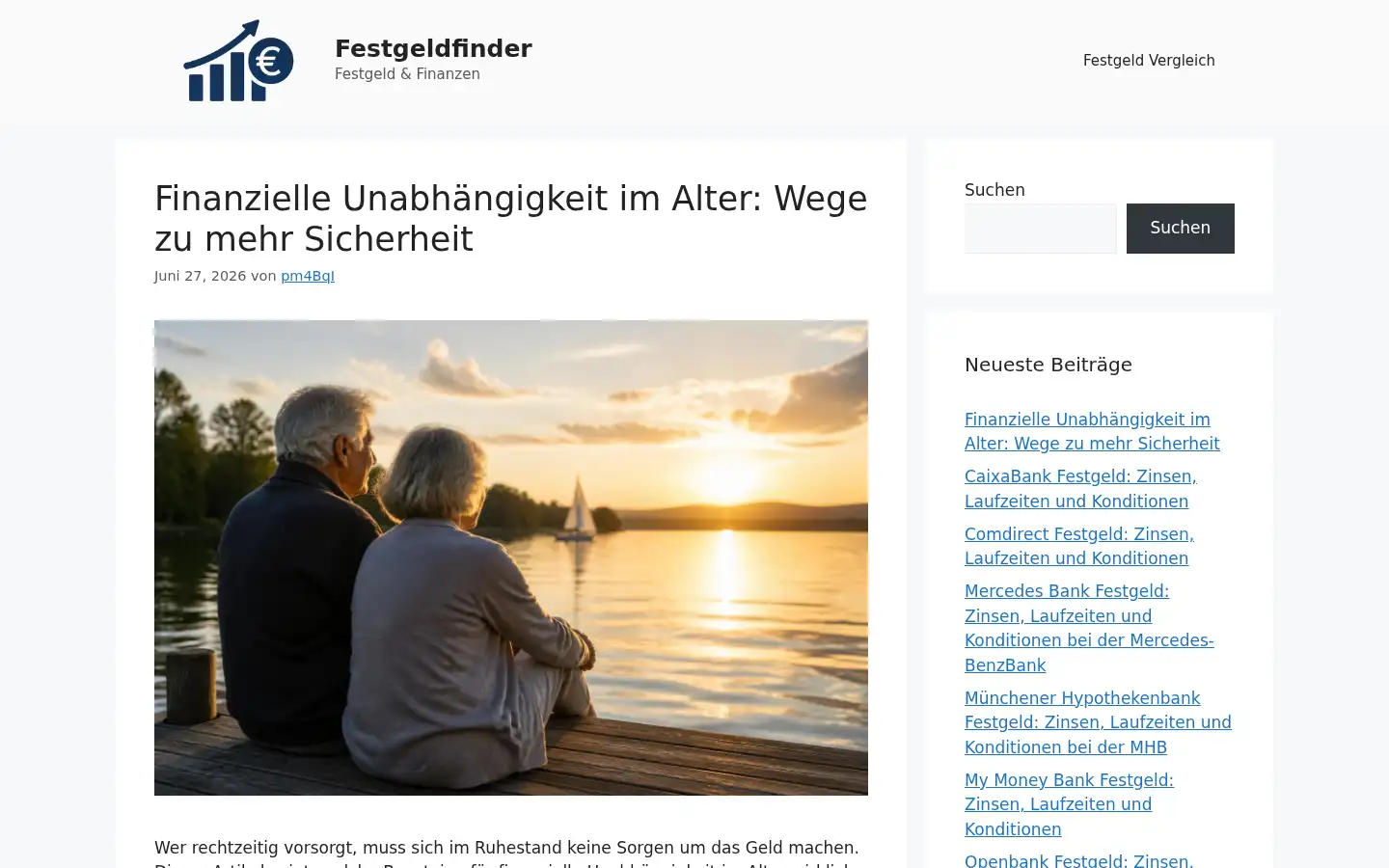 Screenshot of festgeldfinder.de