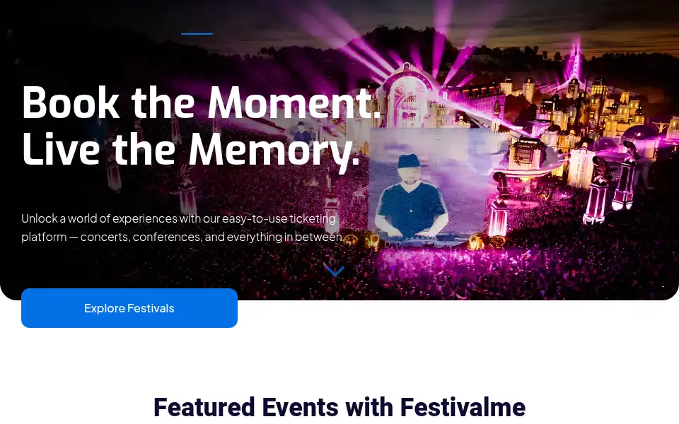 Screenshot of festivalme.com