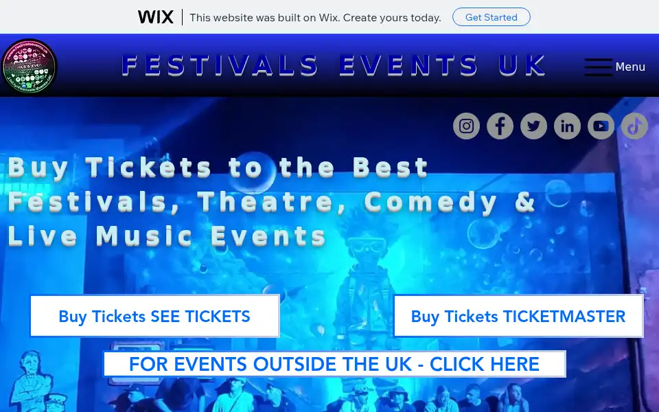 Screenshot of festivalsevents.uk