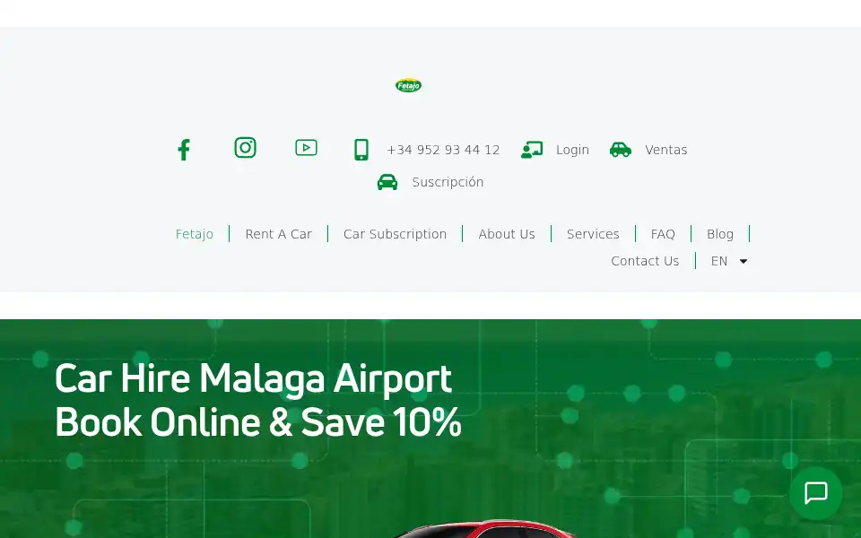 Screenshot of fetajorentacar.com