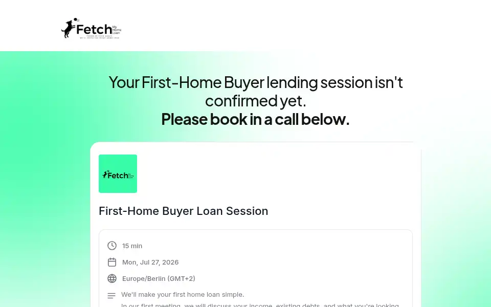 Screenshot of fetchmyhomeloan.com.au