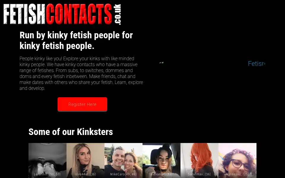 Screenshot of fetishcontacts.co.uk