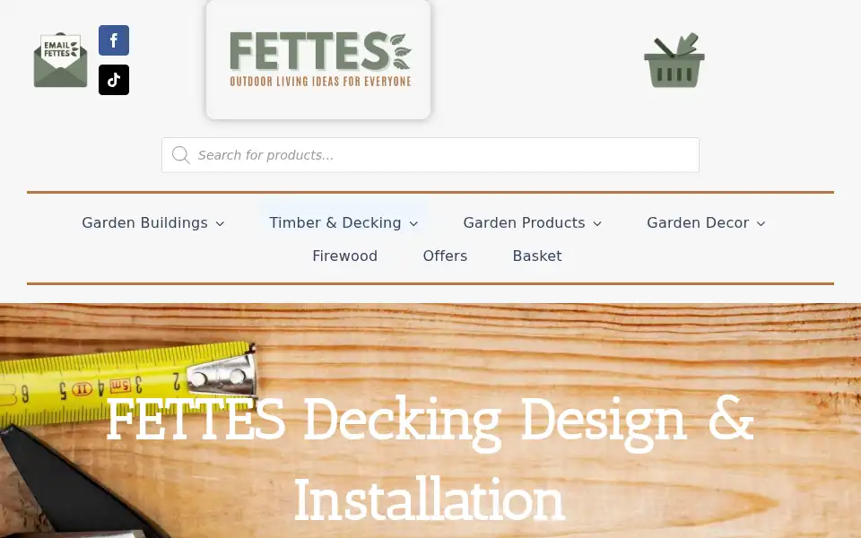 Screenshot of fettessawmill.co.uk