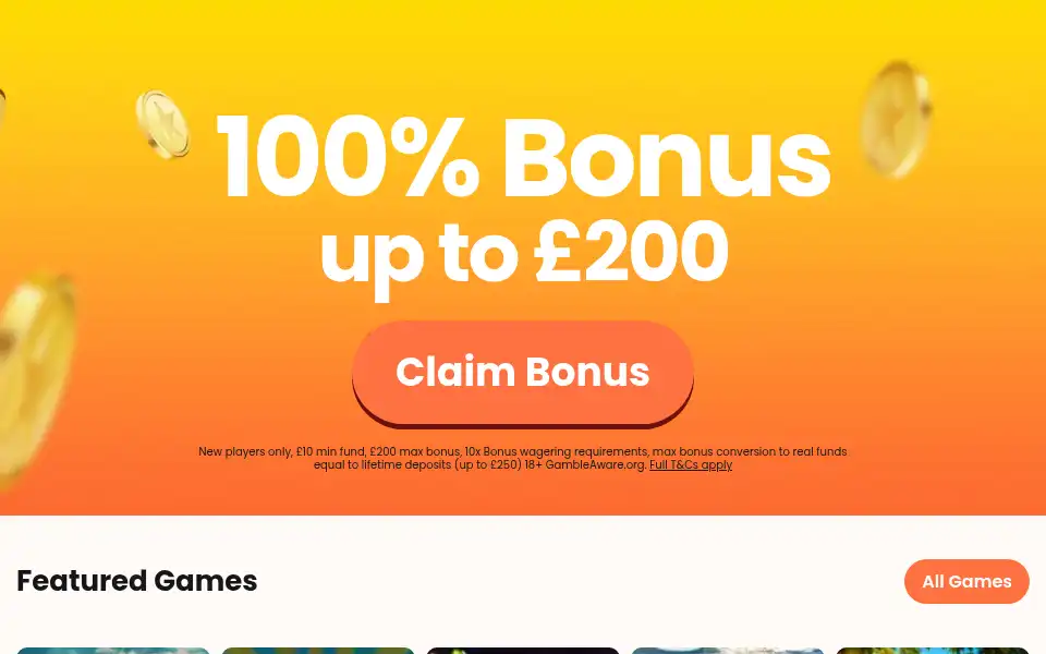 Screenshot of feverslots.com