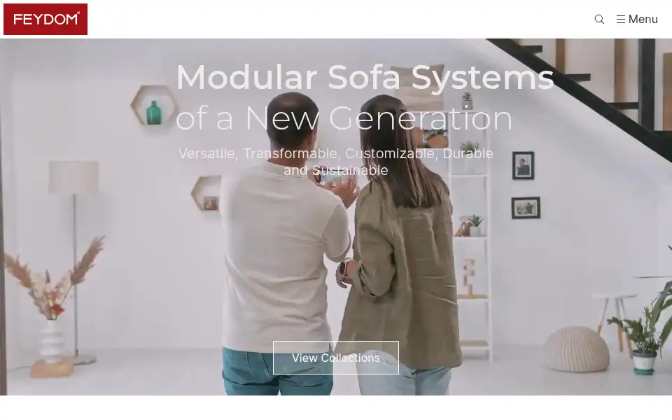 Screenshot of feydomliving.nl