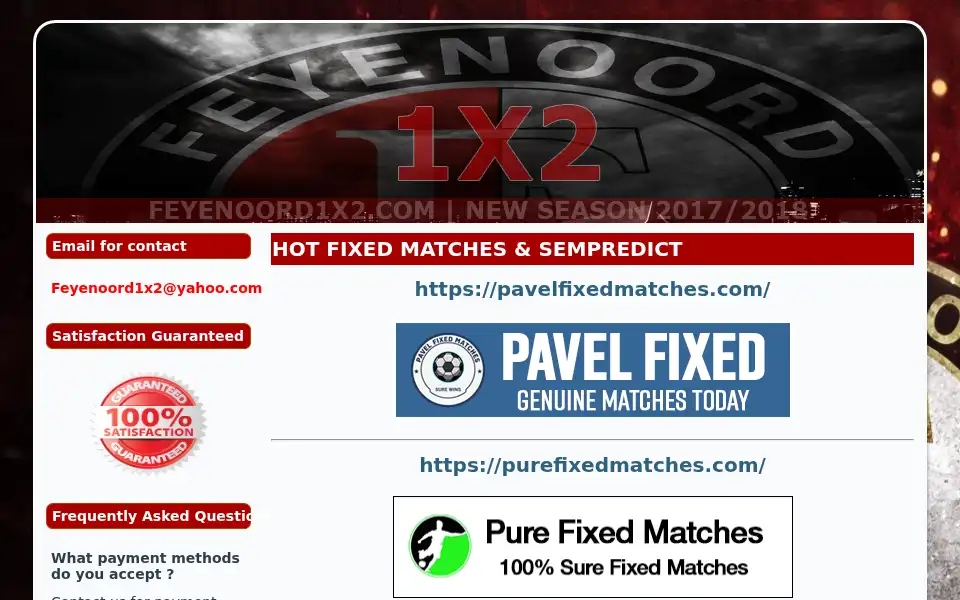 Screenshot of feyenoord1x2.com
